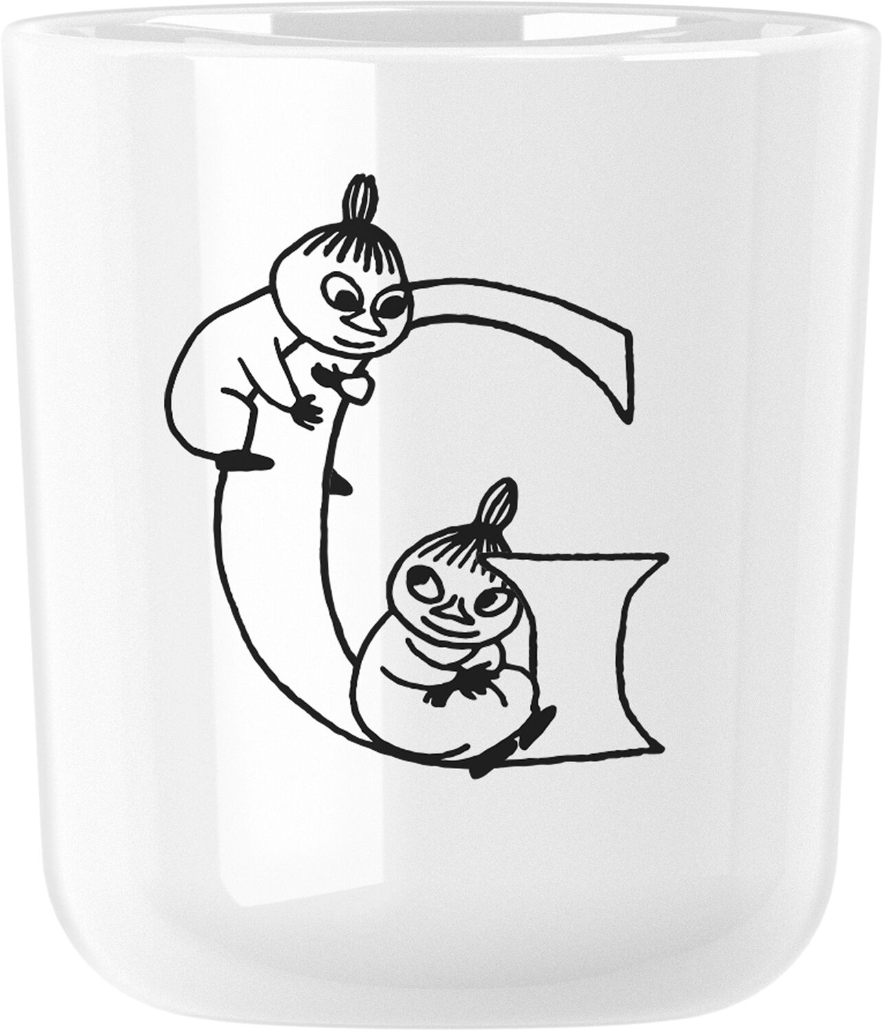 Moomin ABC mugg - C 0.2 l. Moomin white