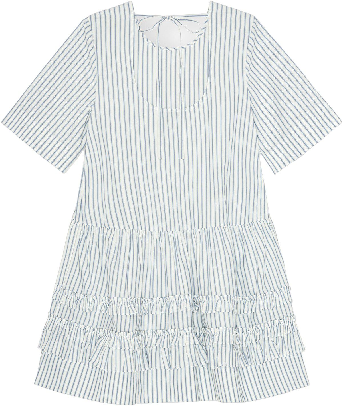 Stripe Cotton Mini Dress