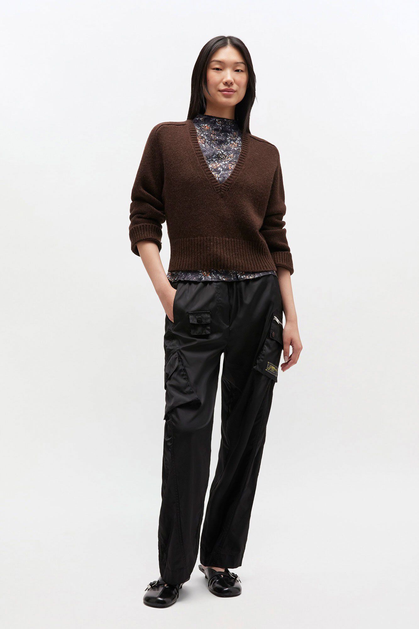 Wool Yak Mix Deep V-neck