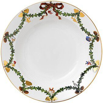 Star Fluted Christmas 24 cm djup tallrik