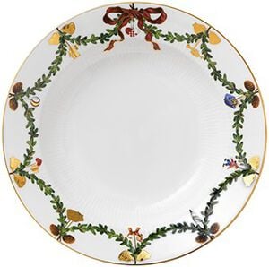 Star Fluted Christmas 24 cm djup tallrik