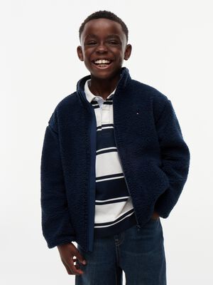 Back Flag Polar Fleece Zip-Thru Sweatshirt