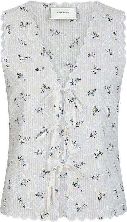 Bibi Embroidery Print Top