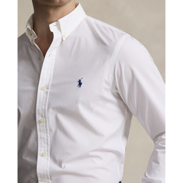 Slim Fit Stretch Poplin Shirt