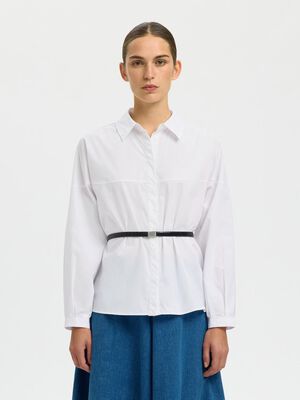 SLFDELIA REGULAR LS PLEATED SHIRT B