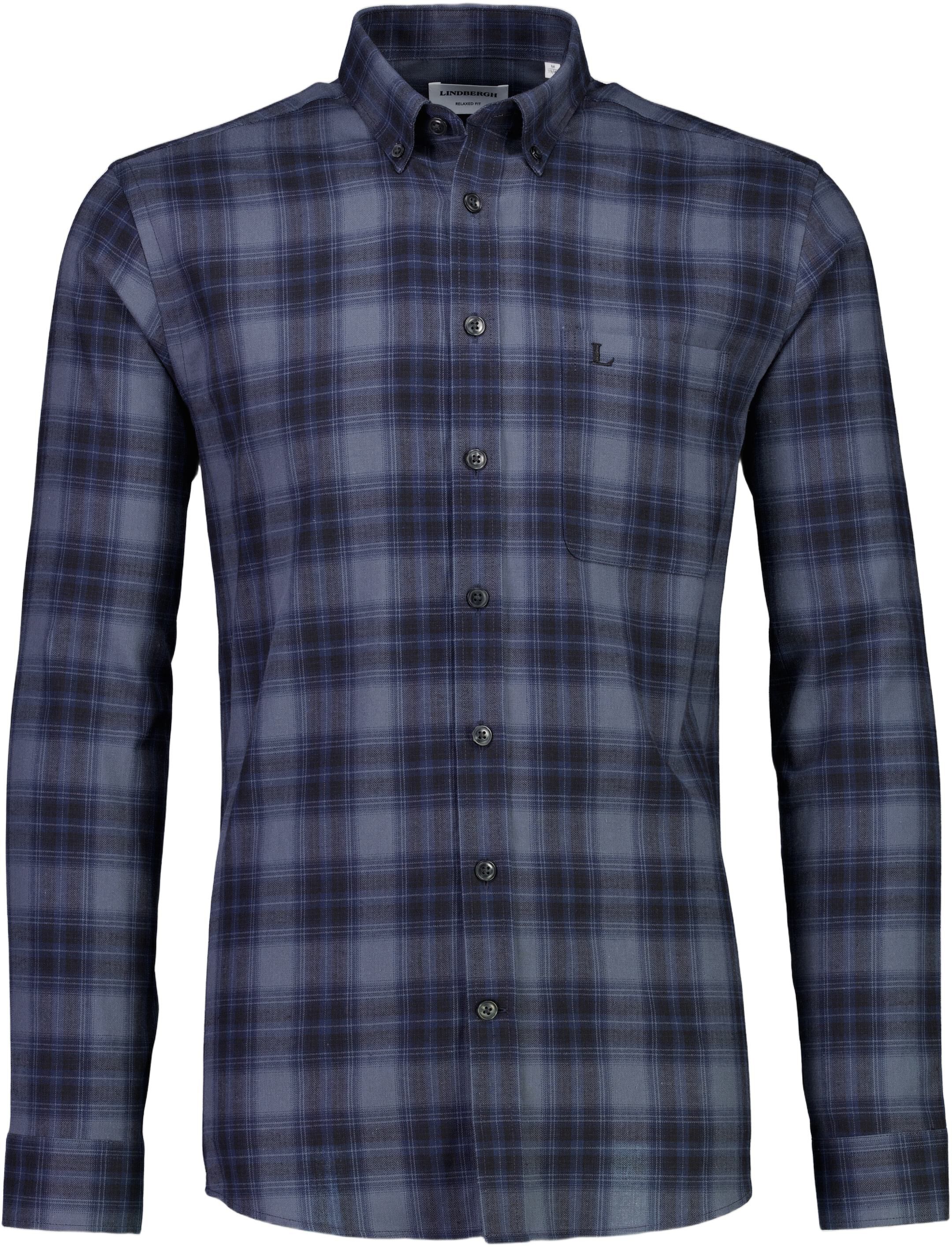 Herringbone checked shirt L/S