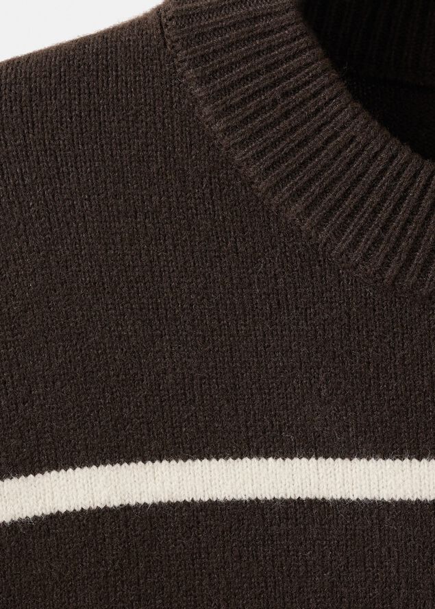Knit striped sweater