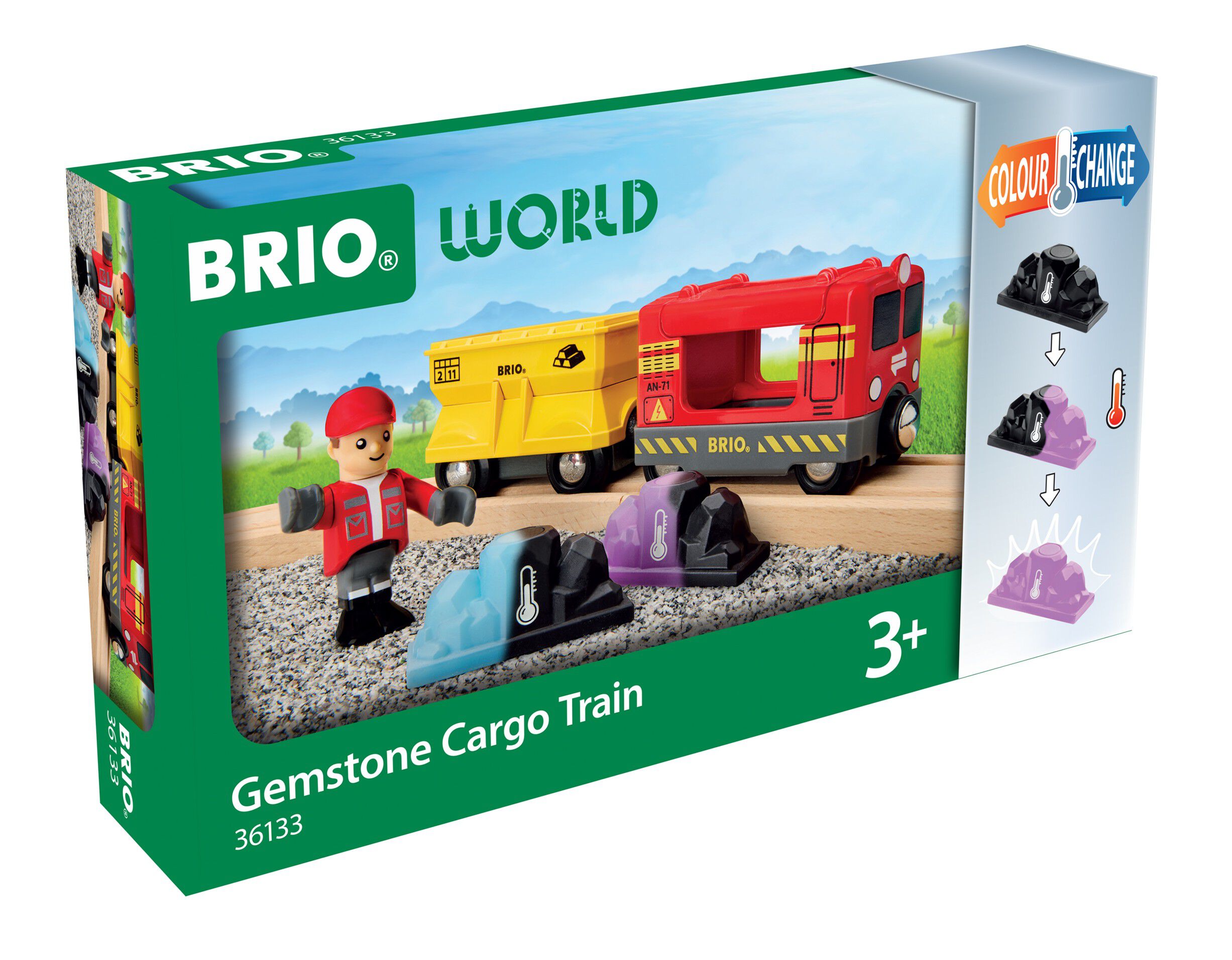 BRIO 36133 Tog med &aelig;delst