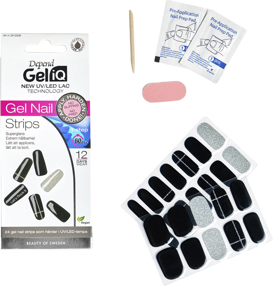 Gel iQ Gel Nail Strips Semi cured n