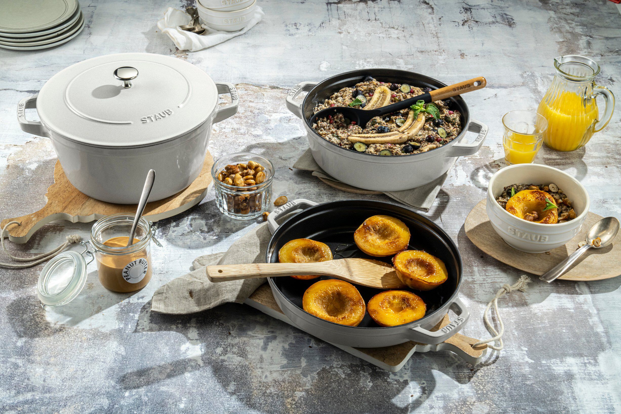 La Cocotte 3-st, Gryt & kastrullset, White Truffle