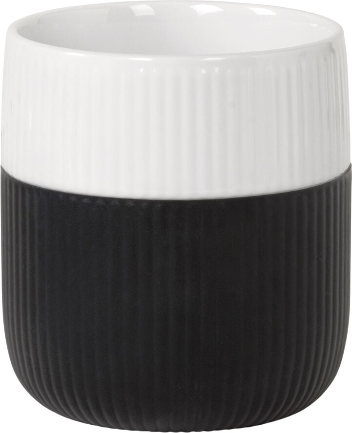 Fluted Contrast Mug 35cl Jet