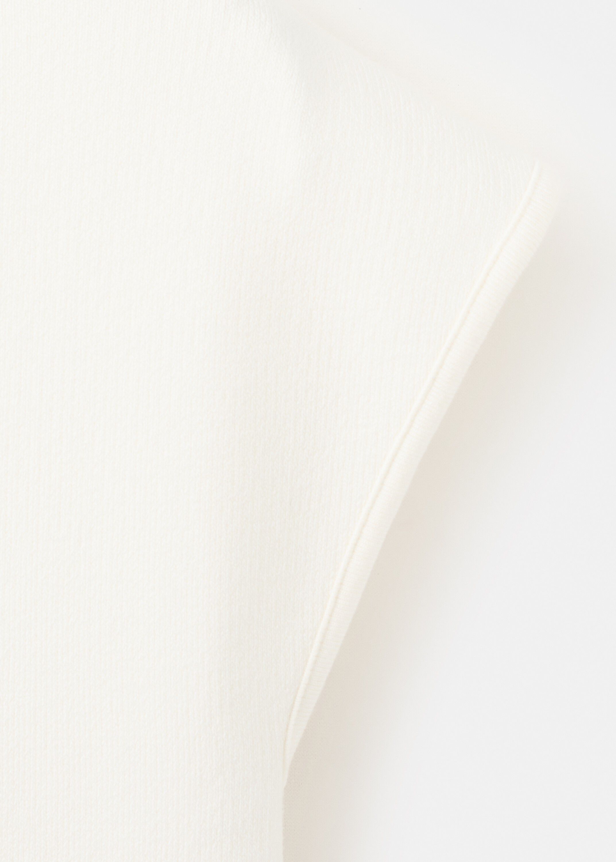 Short-sleeve funnel neck jumper