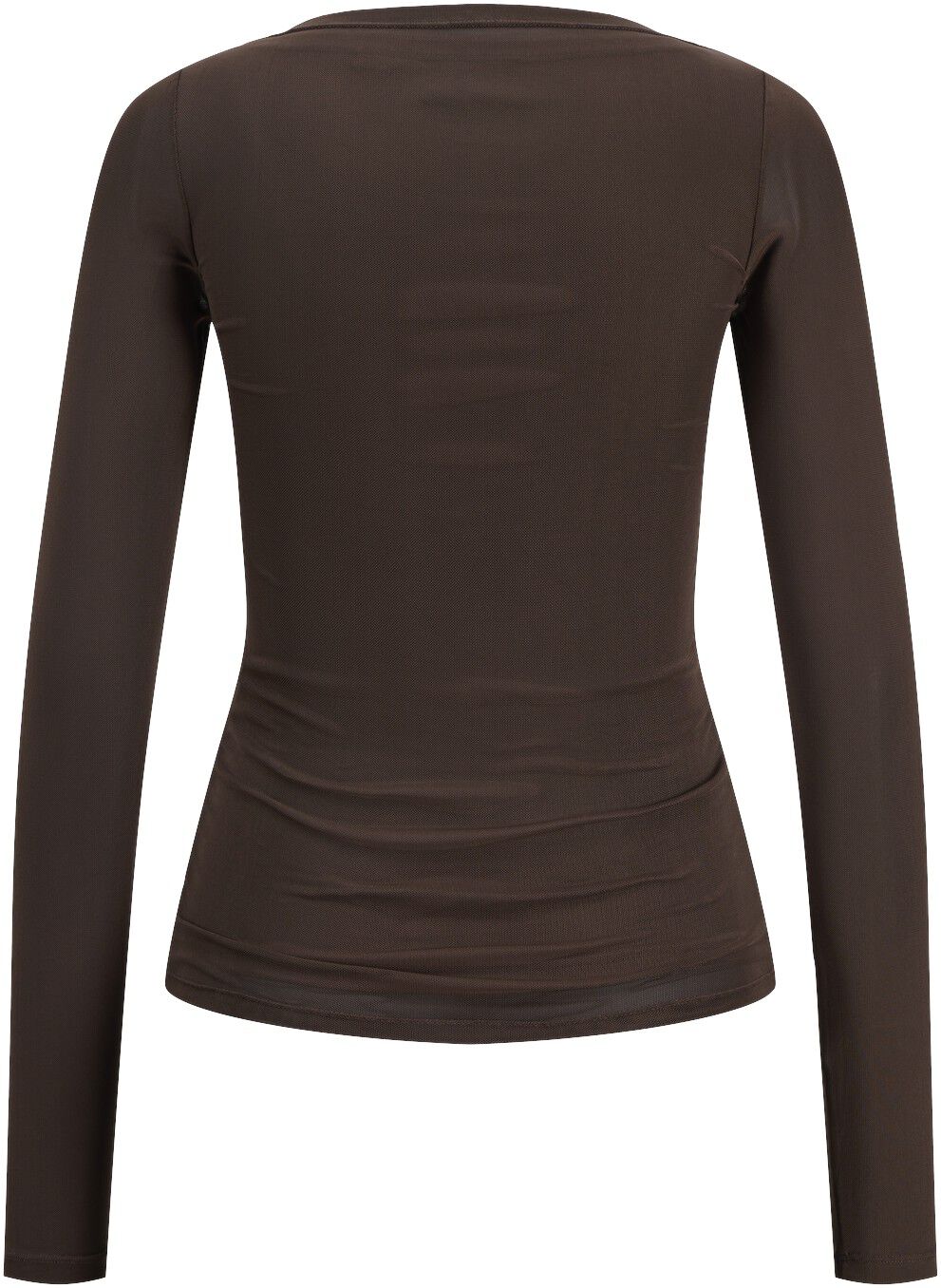 JXMINNA MESH LS BOATNECK TOP WVN