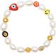 Men's Smiley Face Pearl Bracelet