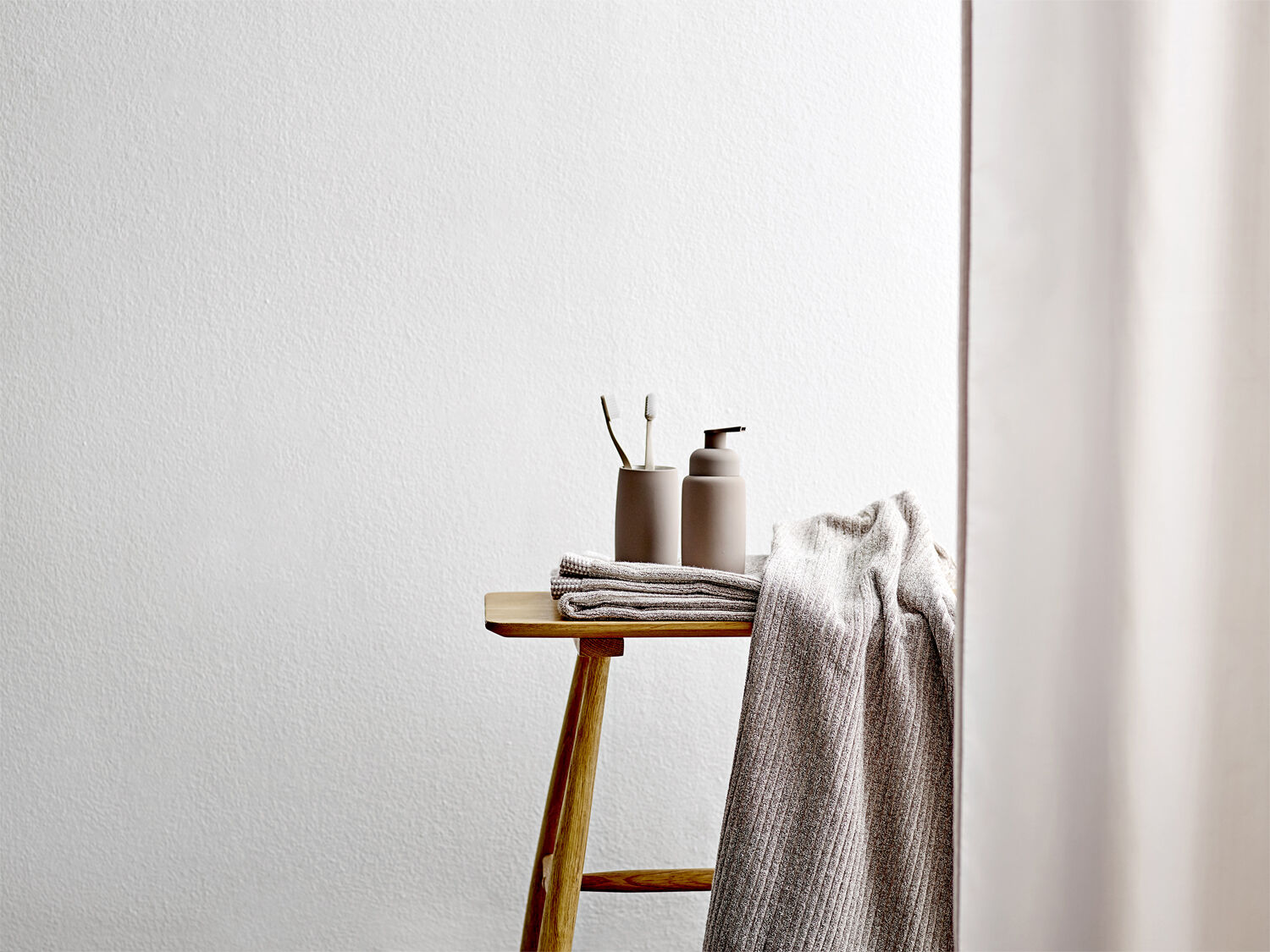 Duschdraperi 180 x 200 Comfort Beige