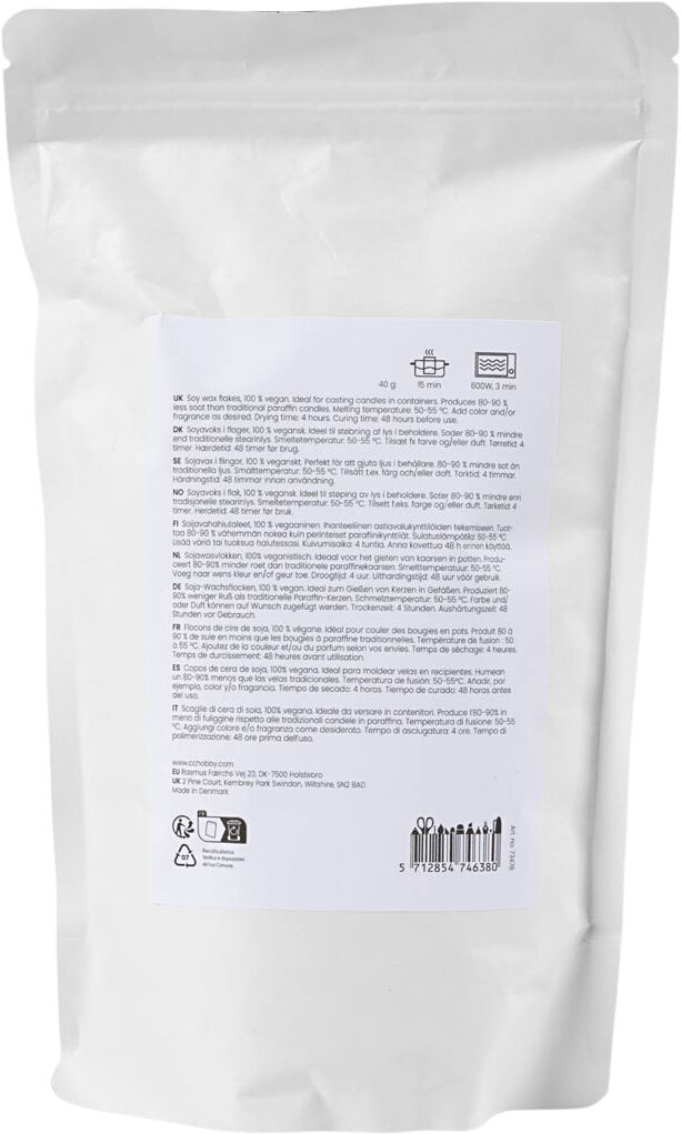 Soyavoks, Til lys i beholdere, 500g.