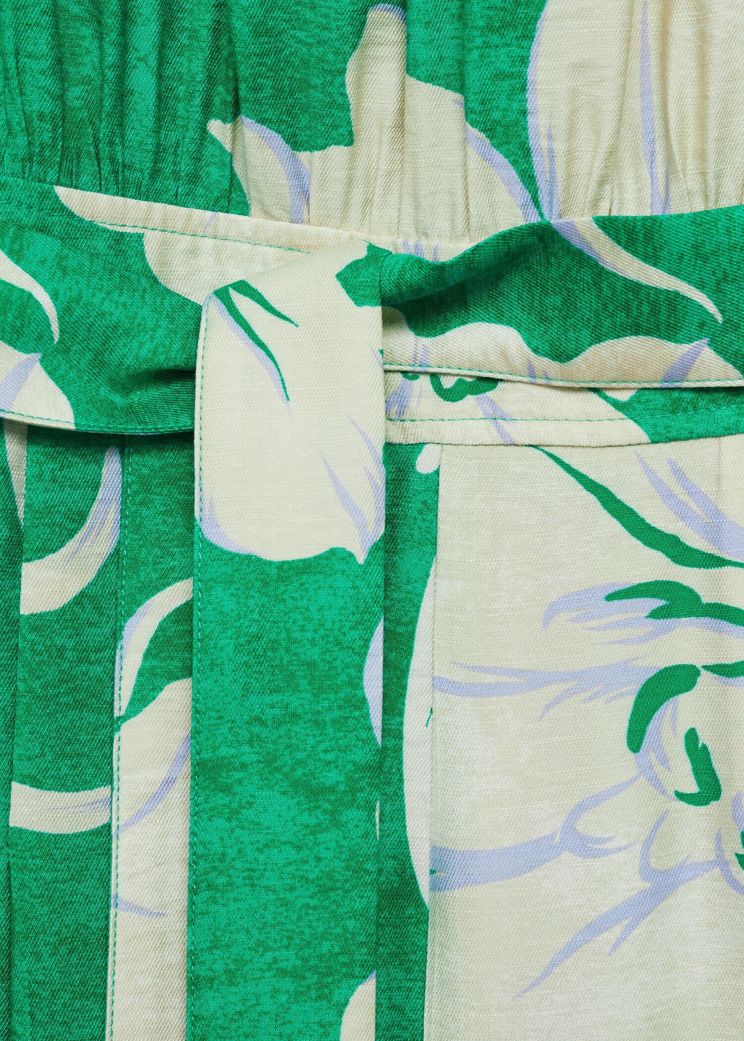 Belt printed jumpsuit