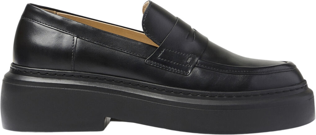 June Loafer - Black Leather / Black Sole
