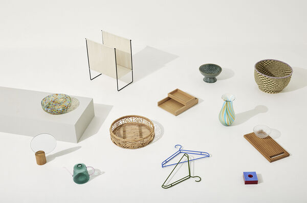 Rail Desk Organiser Natural set of 2