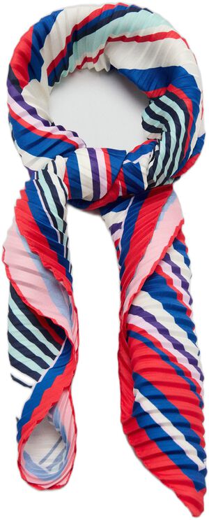 Textured print scarf