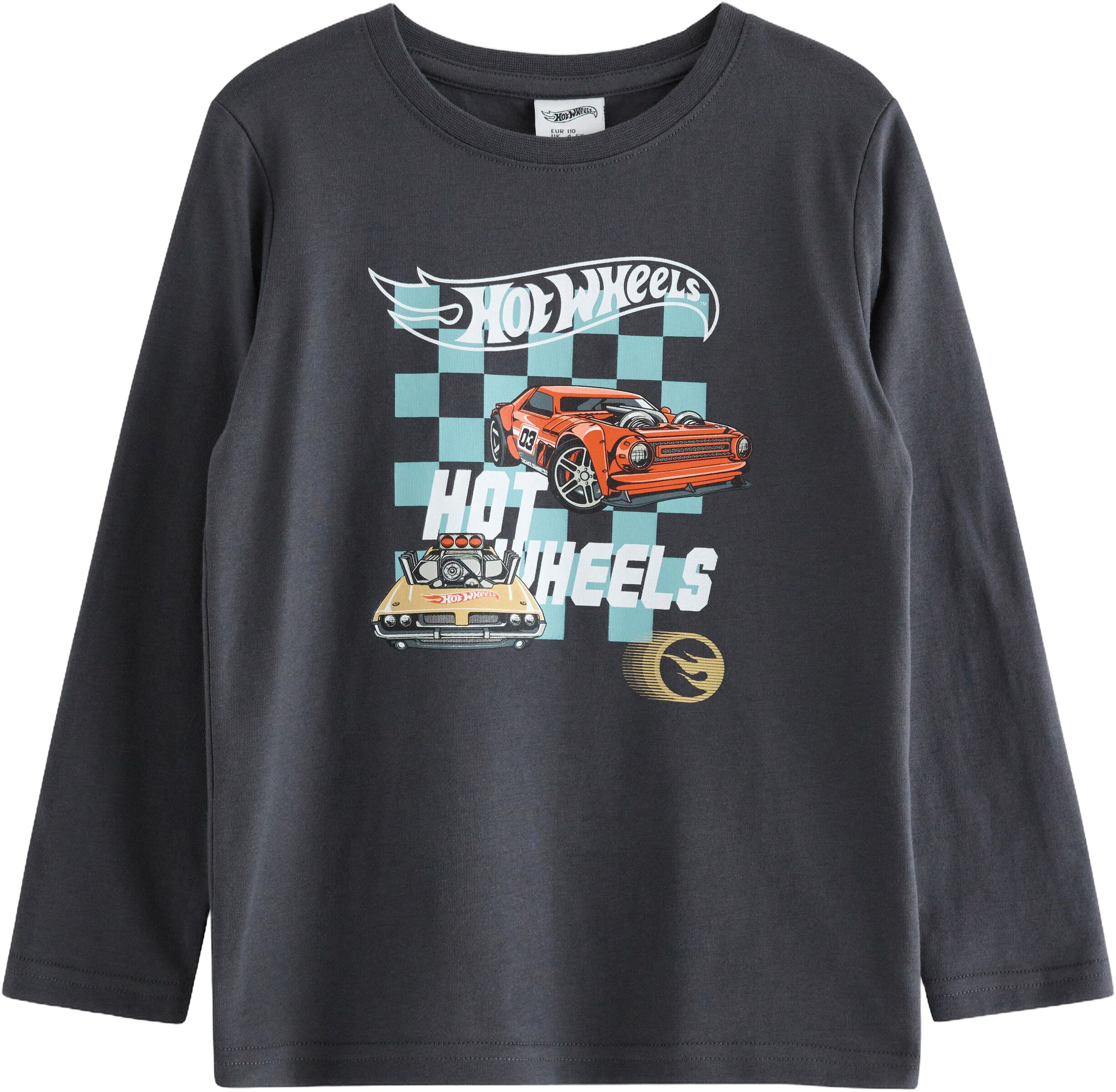 Long-sleeved top in soft cotton jer