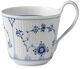 Blue Fluted Plain kopp med högt handtag 33 cl