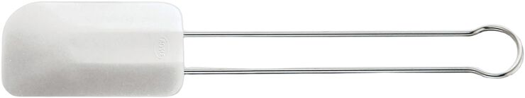 Spatel/slickepott 26 cm Stål/Vit