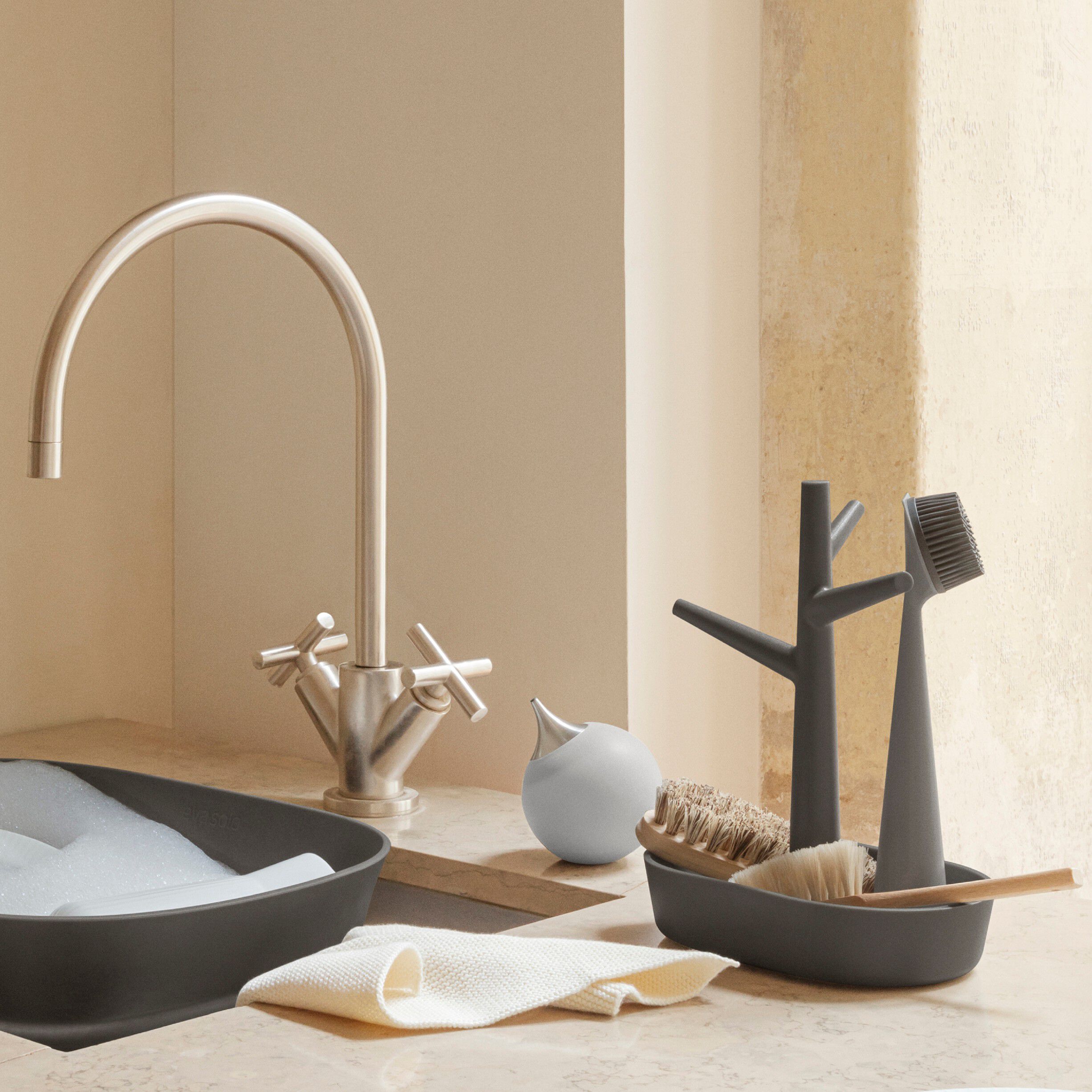 S&aelig;bedispenser Marble grey