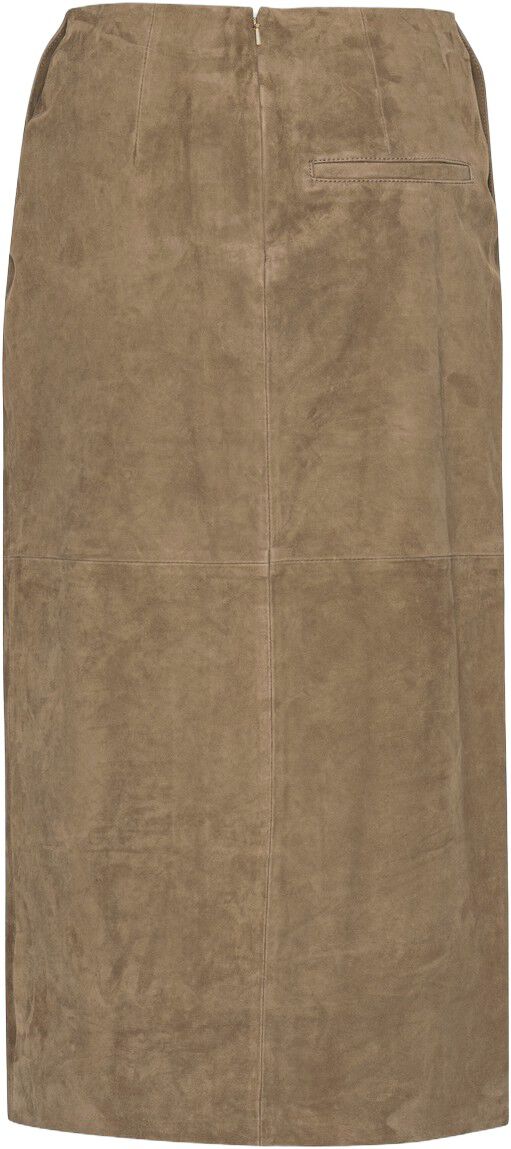 SUEDE MIDI PENCIL SKIRT