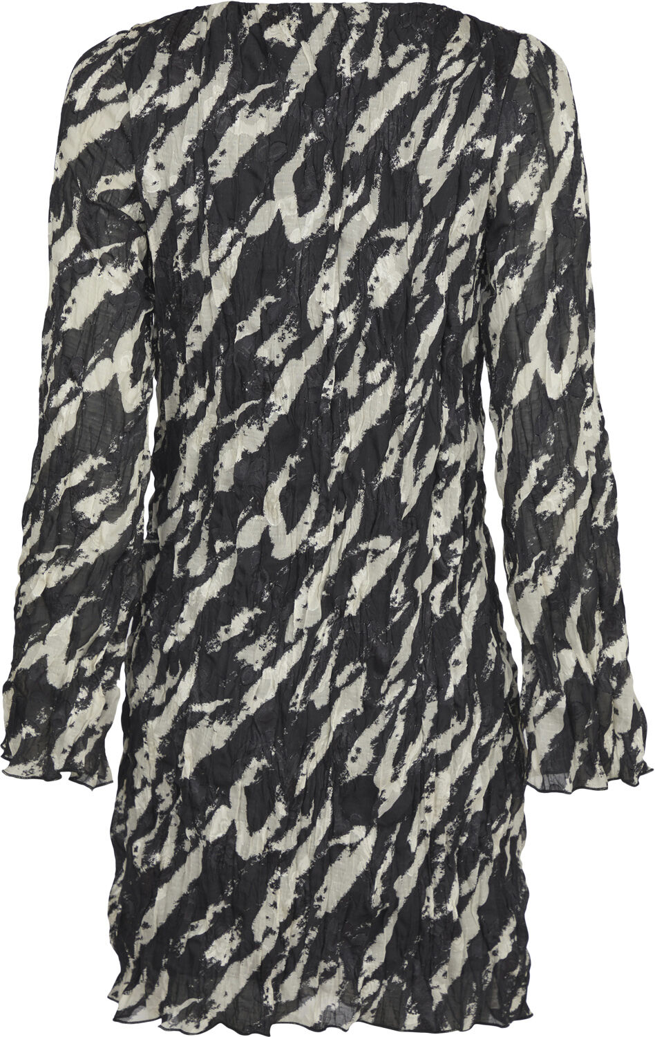 Luni Distressed Zebra Dress