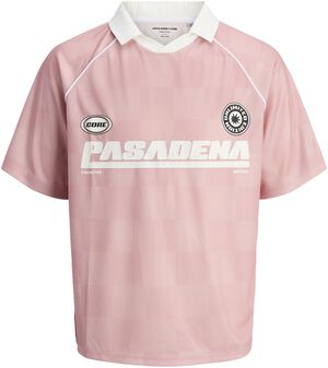 JCOLIDO AOP MESH OPEN COLLAR POLO J