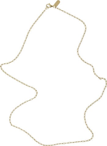 Square link chain 60cm Gold