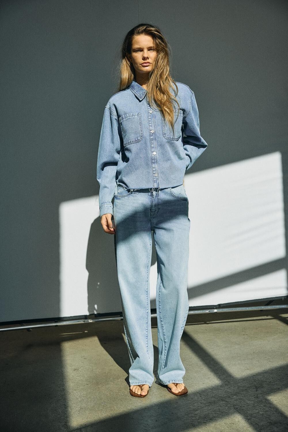 Nmalva L/S Denim Sh Shcket  Az452Lb