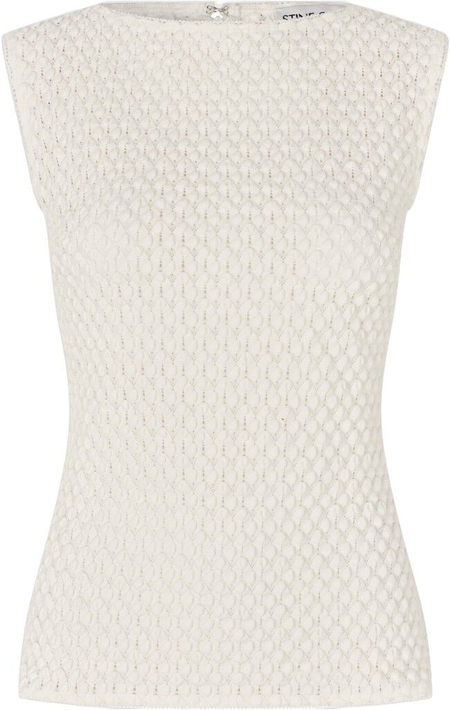 2479 Crochet Lace, Boatneck Tank Top