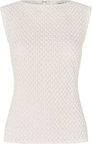 2479 Crochet Lace, Boatneck Tank Top
