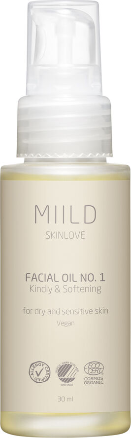 Facial Oil no. 1, Kindly & Softening 30 ml