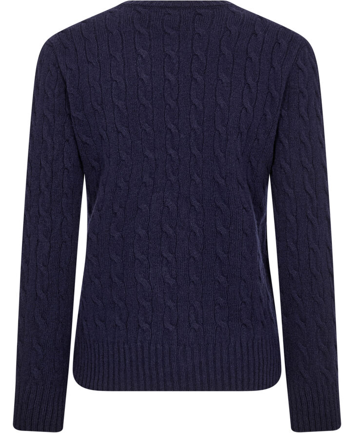 Cable-Knit Wool-Cashmere Sweater