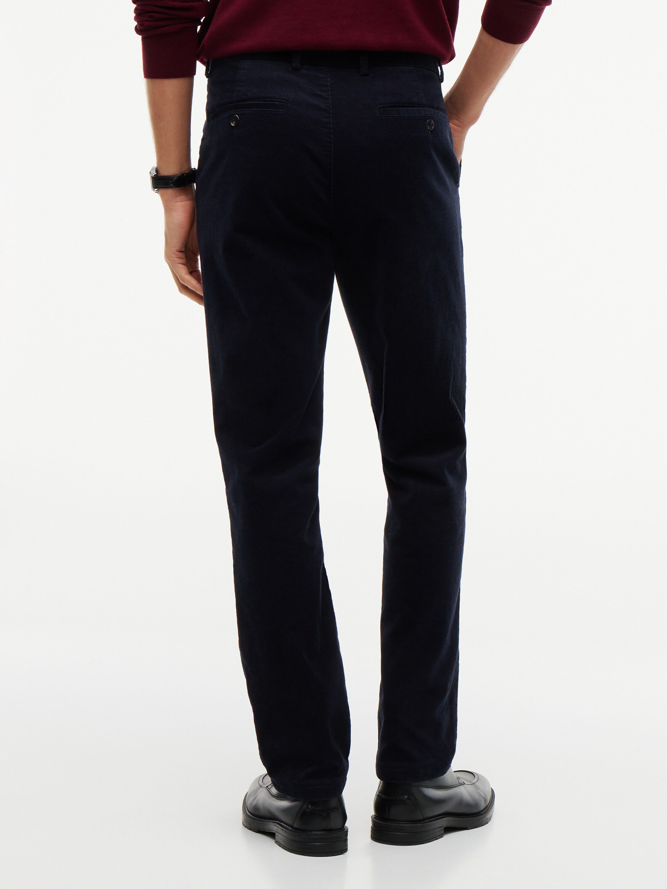 Denton Slim Straight Fine Corduroy Chinos