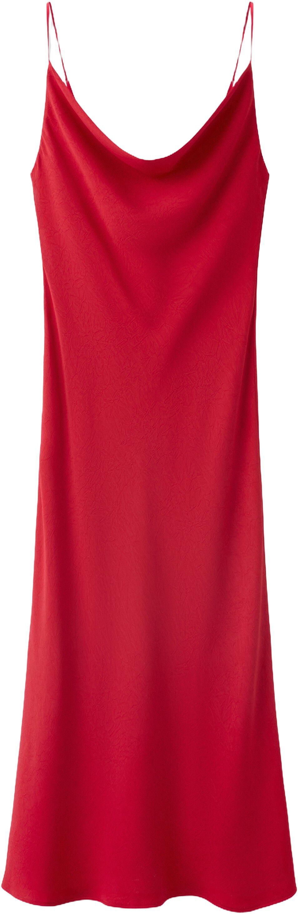 Draped dress with a crinkled effect