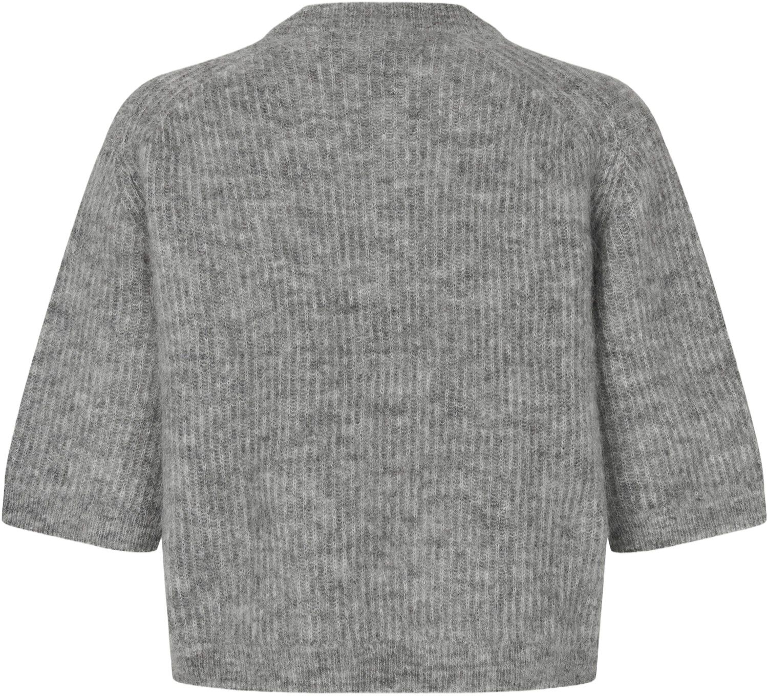 Andrea Mohair Wool Blend Rib Cardigan