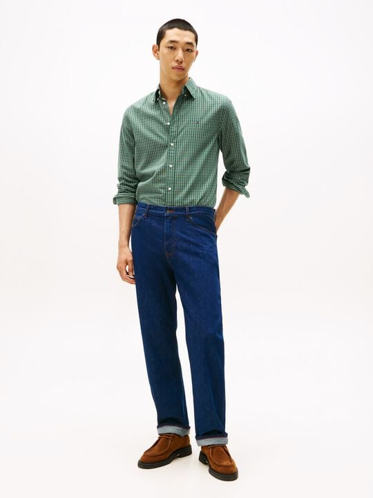FLEX POPLIN MINI TARTAN RF SHIRT