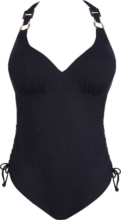 Pinner badedragt med dyb udskæring