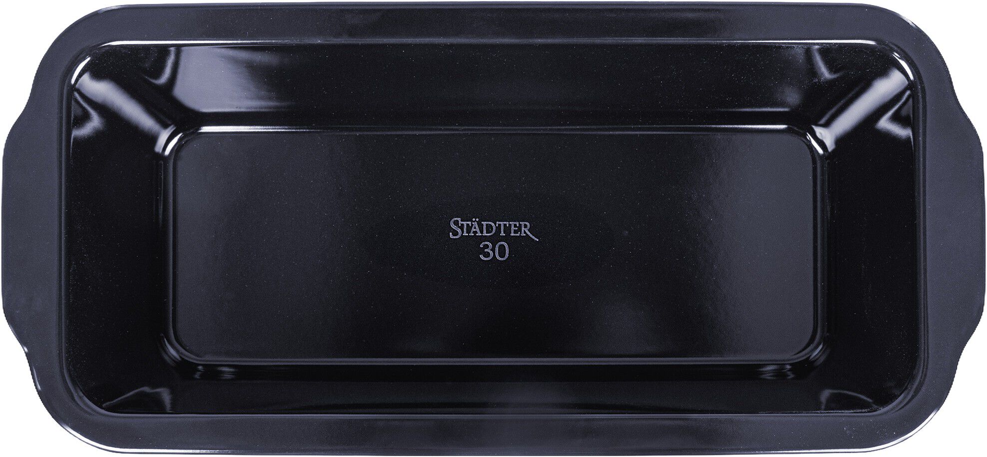BR&Ouml;DFORM EMALJ 30 x 13 cm / H 8 cm svart