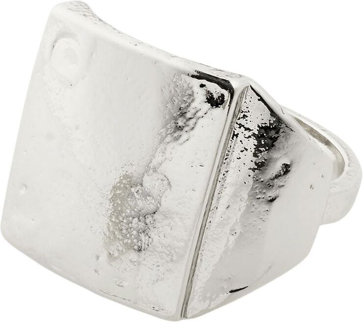 ANNI rustic signet ring silver-plated