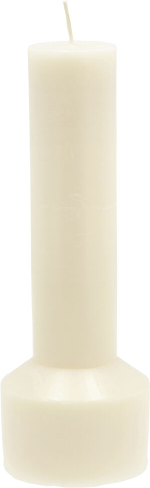 Blockljus Hvils D7 x 20 cm Cream Paraffin/Stearin