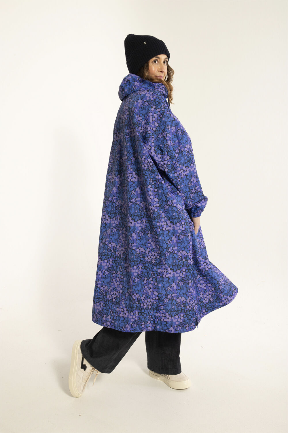 Danedream Drops Rain Poncho Dark Slate GEOFLEUR