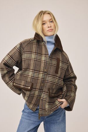 Emmy Wool 9 Jacket with corduroy details - GRS