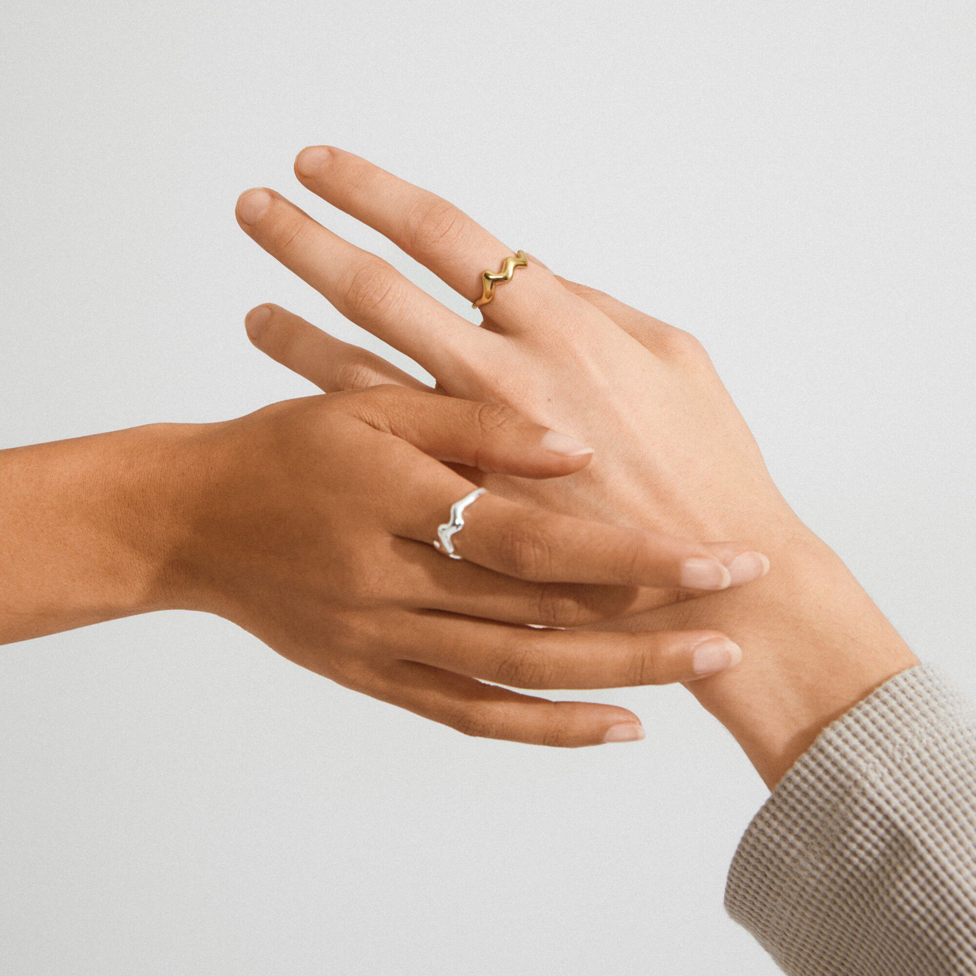 LARKIN ring guldbelagt