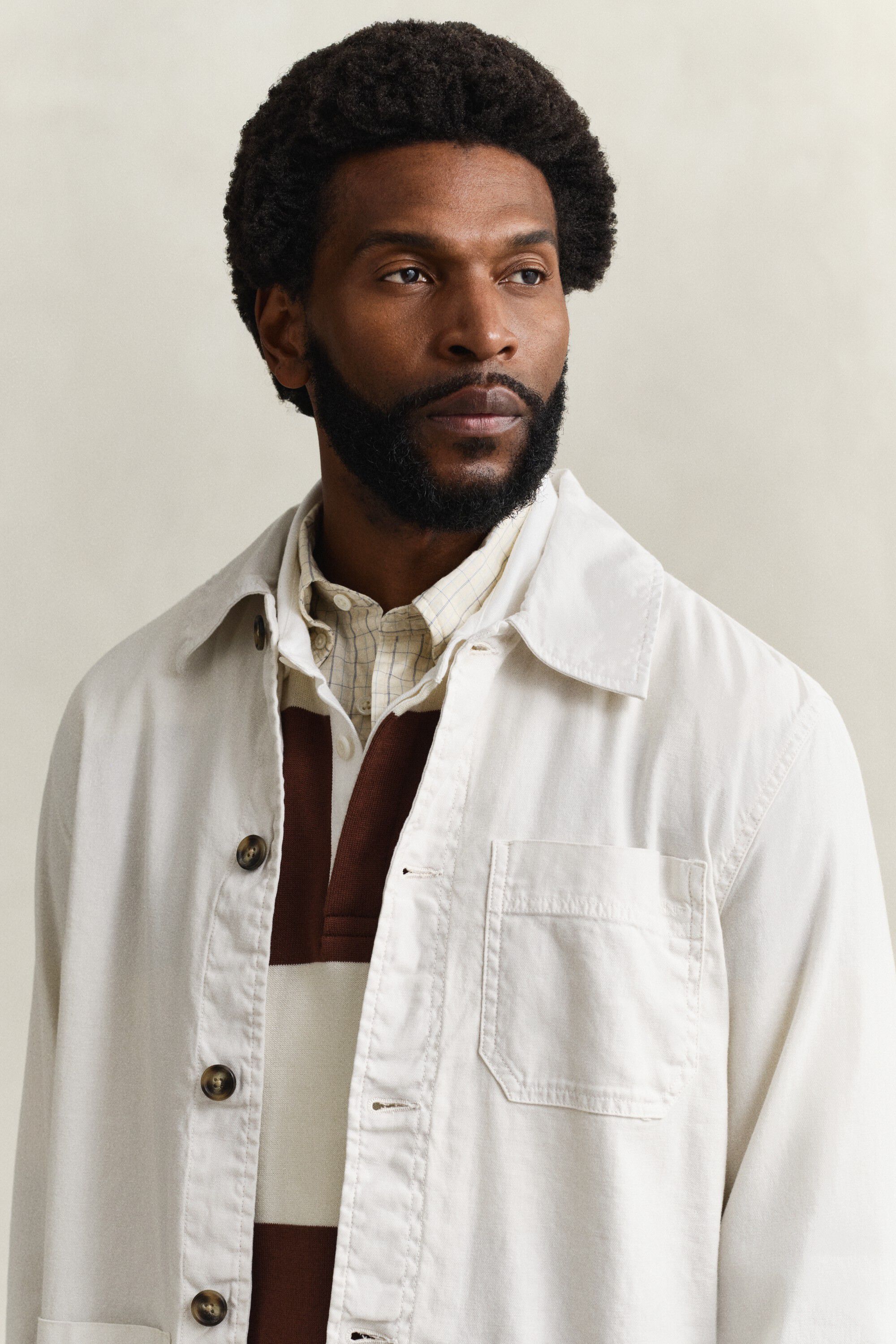 REG COTTON / LINEN OVERSHIRT