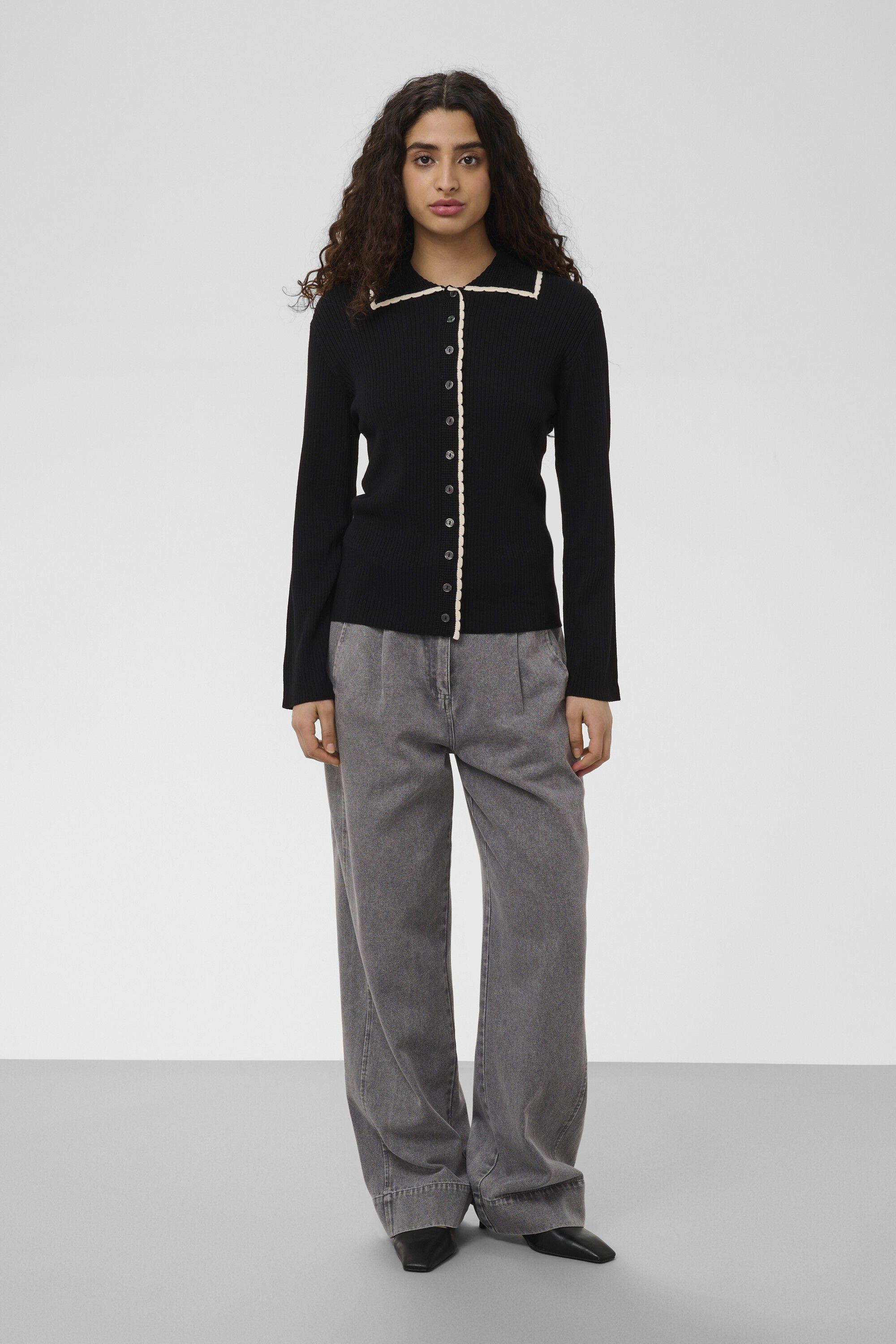 SLLysandra Loose Polo Cardigan